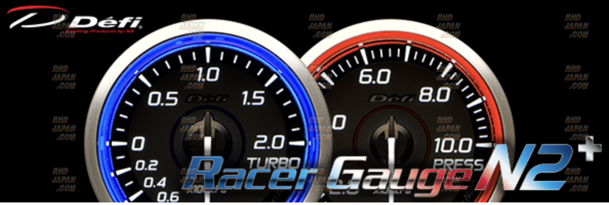 Defi Racer Gauge N2 Plus Temperature 60mm - Red - RHDJapan